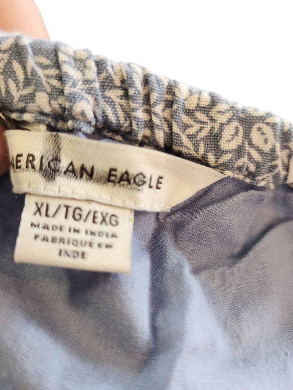 American Eagle blue floral high neck cami mini dress Womens size XL - Picture 3 of 3